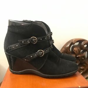 Aquatalia waterproof wedge booties